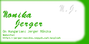 monika jerger business card
